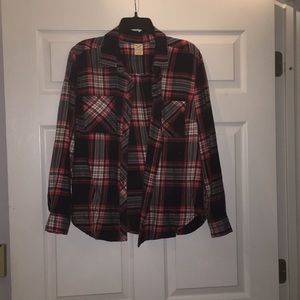 Plaid button down